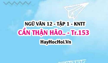 Soạn bài Thực hành đọc: Cẩn thận hão trang 153 Ngữ văn lớp 12 tập 1 Kết nối tri thức